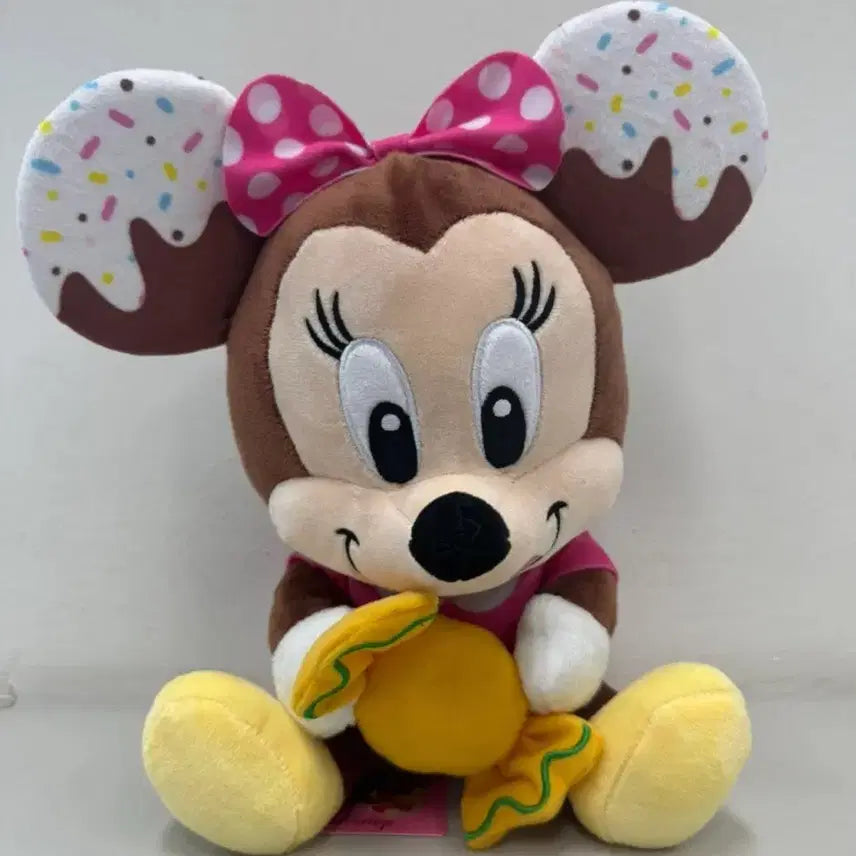 [BUNJANG] Disney Mini Mouse Donut Ear Plush 25cm / 디즈니 미니마우스 도넛 귀 인형 25cm