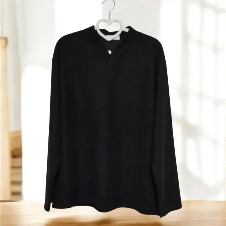 [SOLD OUT] (새상품) 헨리넥 긴팔 티셔츠, 큰 옷 니트 티셔츠