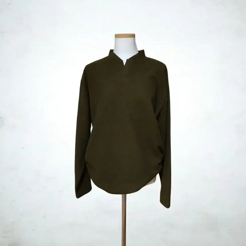 [SOLD OUT] (새상품) 헨리넥 긴팔 티셔츠, 큰 옷 니트 티셔츠