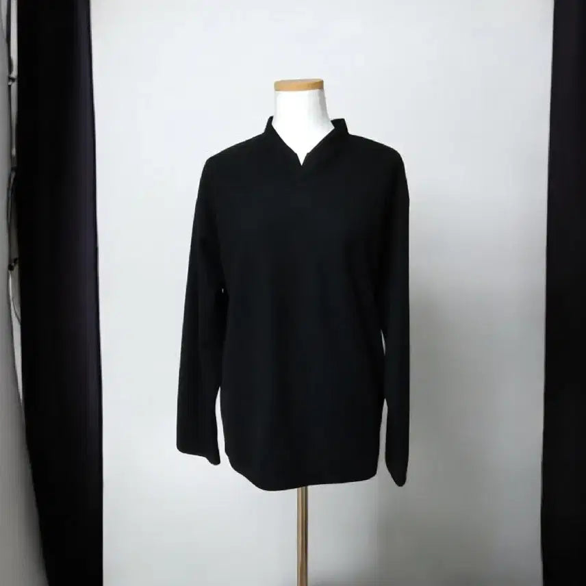 [SOLD OUT] (새상품) 헨리넥 긴팔 티셔츠, 큰 옷 니트 티셔츠
