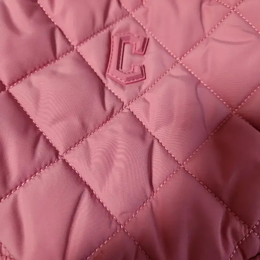 [BUNJANG] MLB Quilted Hobo Bag Medium CLE (Pink) / 새상품급)MLB퀼팅 호보백 미디움 CLE (Pink)여러 중고사이트에