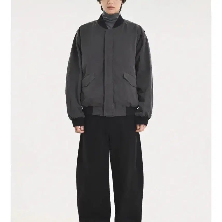 [BUNJANG] Brown Yard MA-1 Bomber Jacket / [5] 브라운야드 MA-1 잉크블랙 봄버 자켓