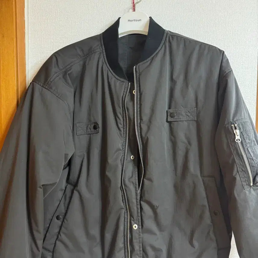 [BUNJANG] Brown Yard MA-1 Bomber Jacket / [5] 브라운야드 MA-1 잉크블랙 봄버 자켓