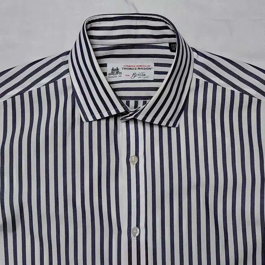 [SOLD OUT] 브릴라 퍼 일 구스토 x 토마스 메이슨 스트라이프 셔츠 (40)
