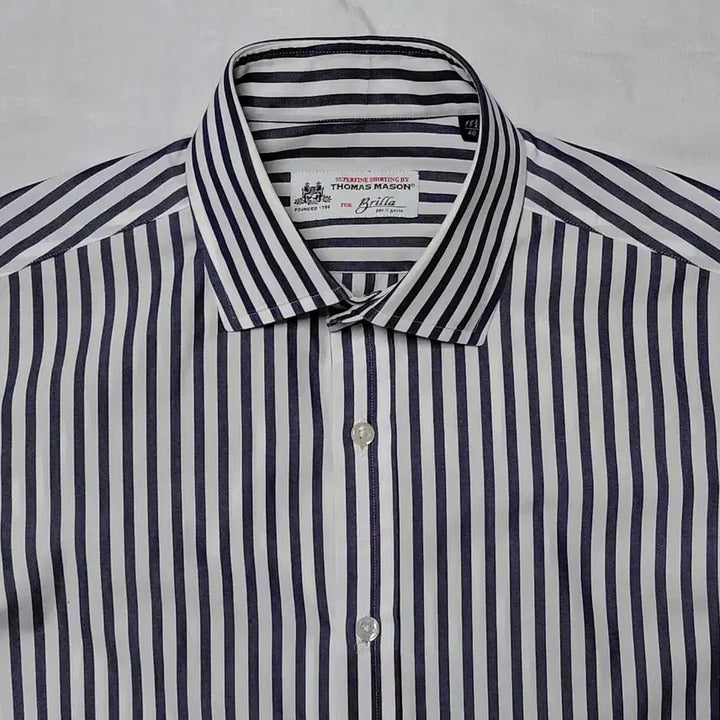 [SOLD OUT] 브릴라 퍼 일 구스토 x 토마스 메이슨 스트라이프 셔츠 (40)