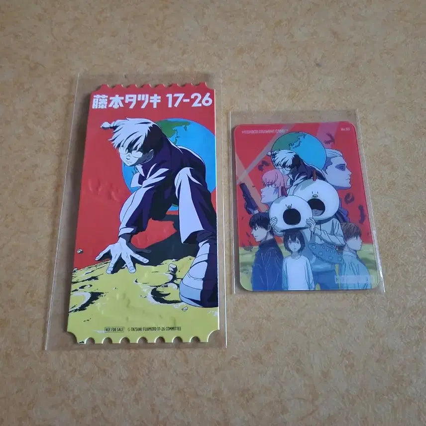 [BUNJANG] Tatsuki Fujimoto Chainsaw Man Part 1 Original Ticket &amp; Drawing Card Set / (새것)후지모토 타츠키 17-26 파트 1 오리지널 티켓+드로잉 카드
