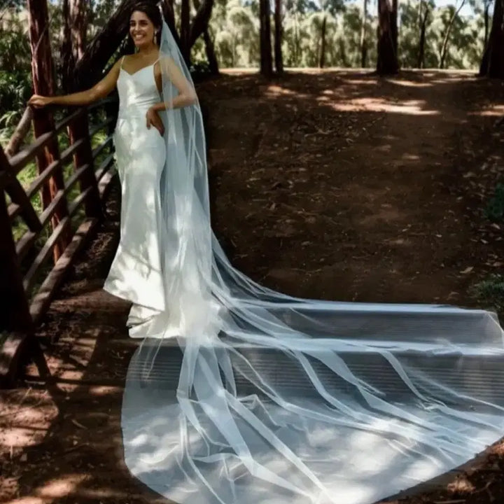 [BUNJANG] Wedding Veil Set / 웨딩 롱베일 + 숏베일 세트 (새상품 셀프웨딩)