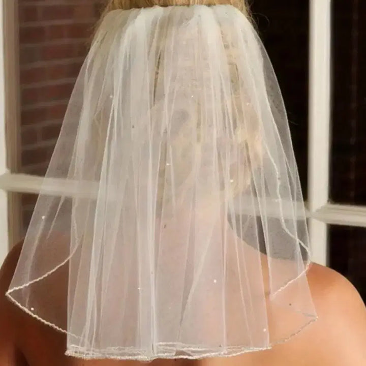 [BUNJANG] Wedding Veil Set / 웨딩 롱베일 + 숏베일 세트 (새상품 셀프웨딩)