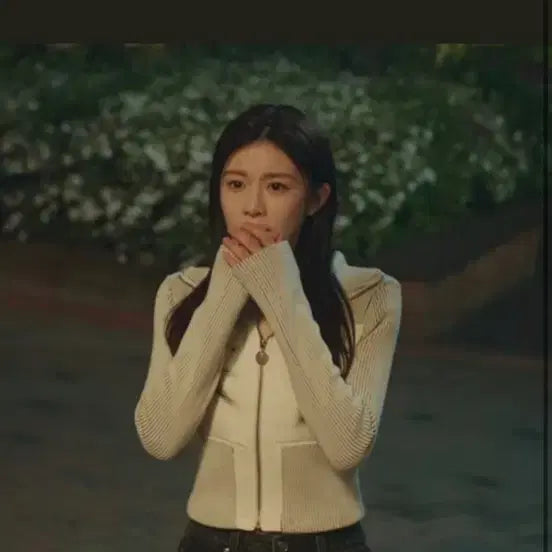 [BUNJANG] BIBI DEV Cross Cargo Cardigan / (고윤정착용)비데블 크로스 카고 배색 가디건 새상품