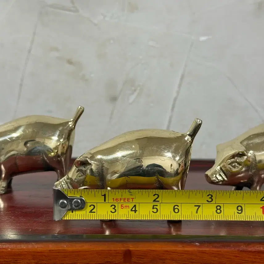 [BUNJANG] Korean Brass Miniature Pig Ornament / 국산 동 황동 미니 돼지