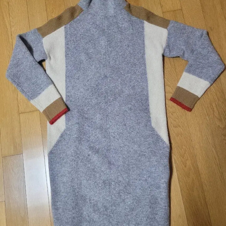 [BUNJANG] Long Heather Gray Knit Sweater / 여성 롱 스웨터 니트 풀오버