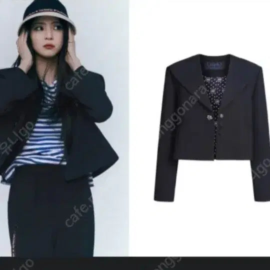 [BUNJANG] Lucky Chouette Sailor Crop Jacket / 럭키슈에뜨 23년 세일러 자켓