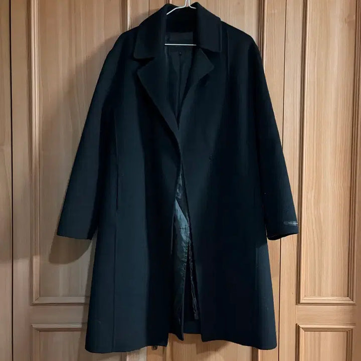 [BUNJANG] On&On Black Handmade Long Coat / 온앤온 얇은 블랙 핸드메이드 롱코트 on&on