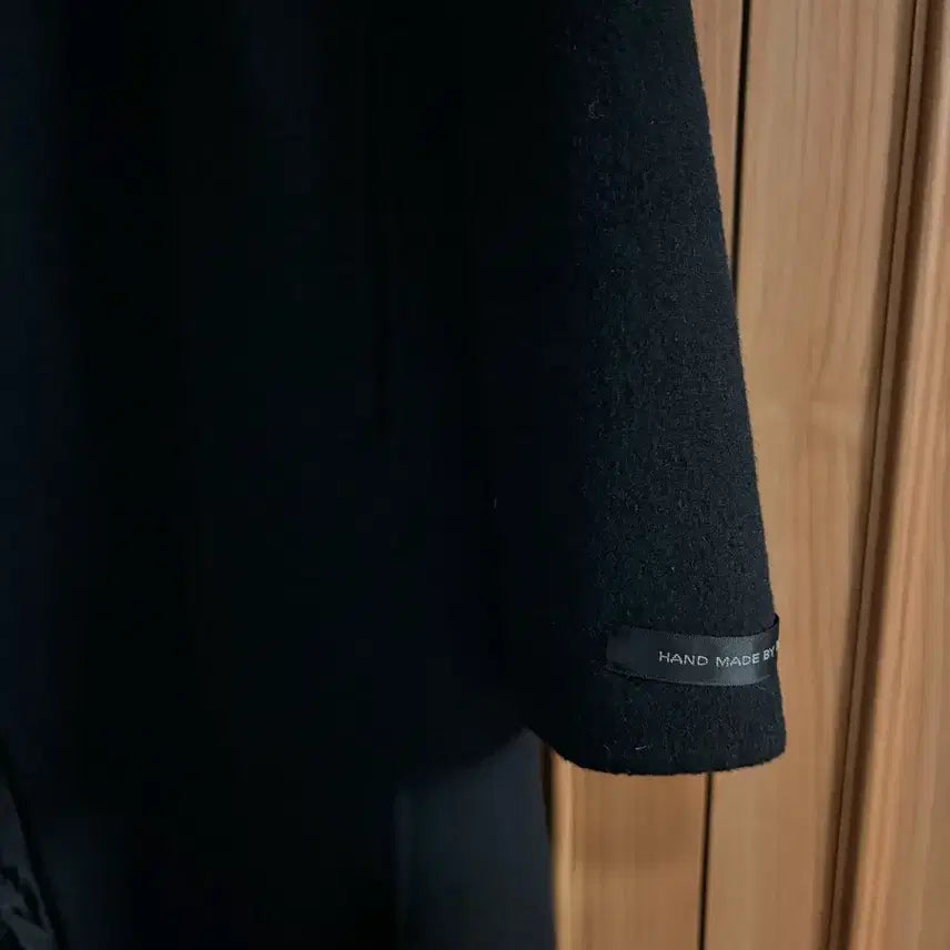 [BUNJANG] On&On Black Handmade Long Coat / 온앤온 얇은 블랙 핸드메이드 롱코트 on&on