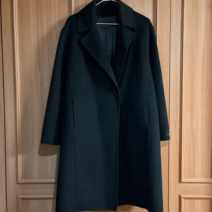 [BUNJANG] On&On Black Handmade Long Coat / 온앤온 얇은 블랙 핸드메이드 롱코트 on&on