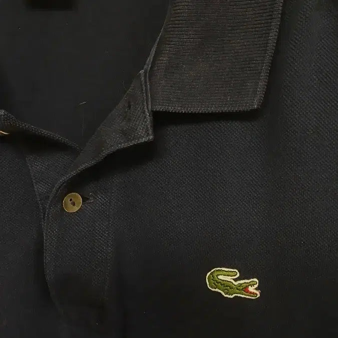 [BUNJANG] Lacoste Navy Long Sleeve Polo Shirt / 라코스테 네이비 긴팔 폴로티셔츠 7사이즈 110  앞면아주작은구멍 저렴