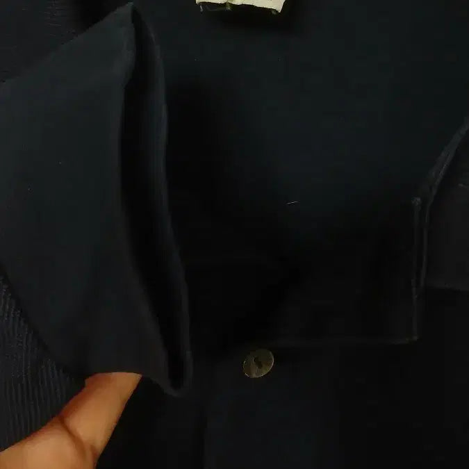 [BUNJANG] Lacoste Navy Long Sleeve Polo Shirt / 라코스테 네이비 긴팔 폴로티셔츠 7사이즈 110  앞면아주작은구멍 저렴