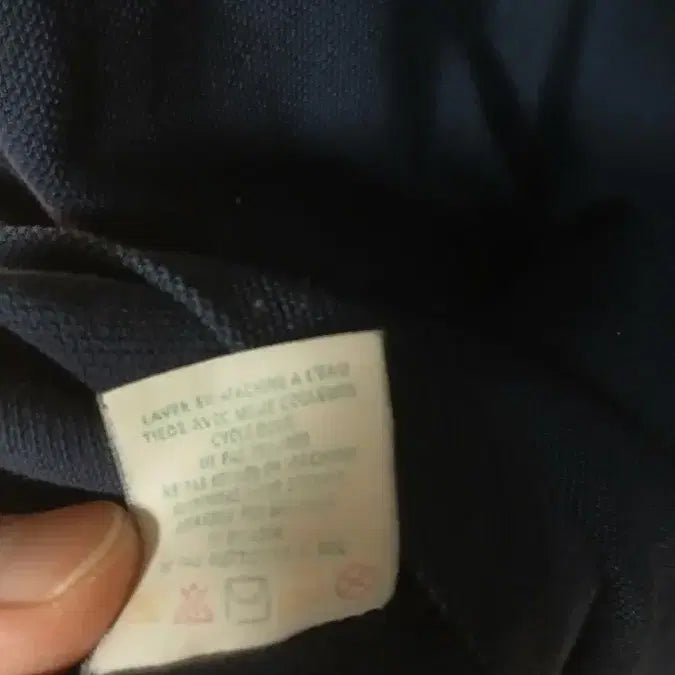 [BUNJANG] Lacoste Navy Long Sleeve Polo Shirt / 라코스테 네이비 긴팔 폴로티셔츠 7사이즈 110  앞면아주작은구멍 저렴