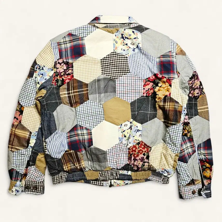 [BUNJANG] Polo Ralph Lauren Patchwork Quilted Blouson Jacket / [여성M][폴로 랄프로렌] 패치워크 퀼티드 블루종 점퍼 멀티컬러#