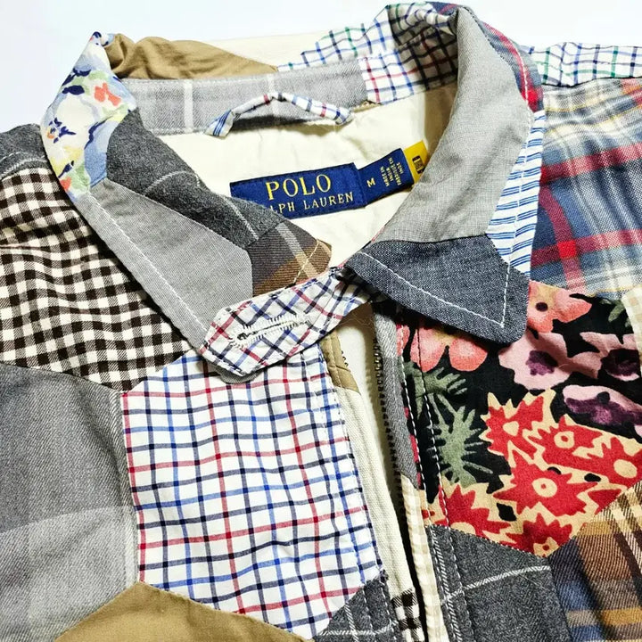 [BUNJANG] Polo Ralph Lauren Patchwork Quilted Blouson Jacket / [여성M][폴로 랄프로렌] 패치워크 퀼티드 블루종 점퍼 멀티컬러#