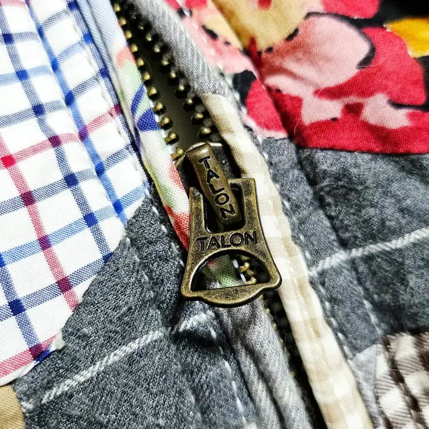 [BUNJANG] Polo Ralph Lauren Patchwork Quilted Blouson Jacket / [여성M][폴로 랄프로렌] 패치워크 퀼티드 블루종 점퍼 멀티컬러#