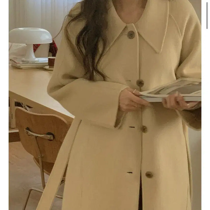 [BUNJANG] From Head To Toe Merino Wool Handmade Long Coat / 프롬헤드두토-메리 울 핸드메이드 롱 코트 (메리노울 80%)