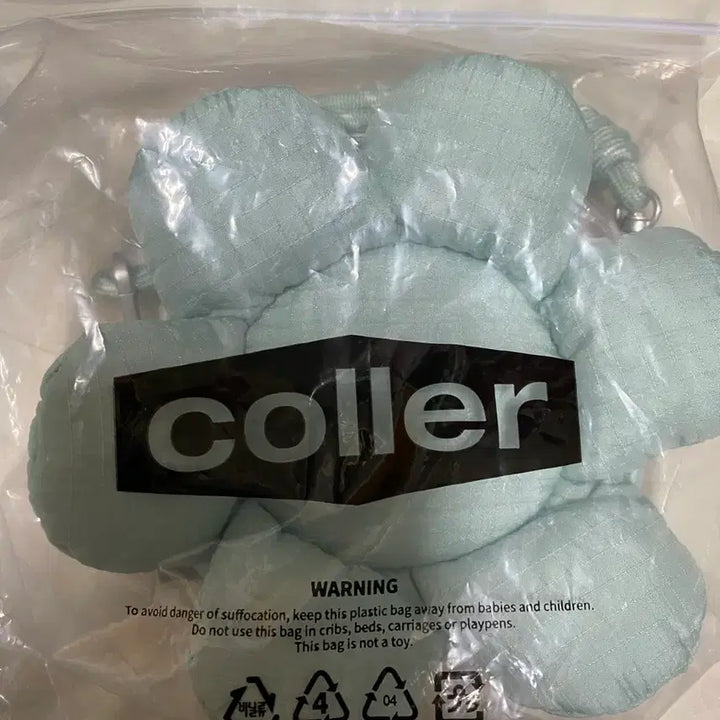 [BUNJANG] Collage Flower Keyring Bag Mint / 꼴레 플라워 키링백 허브 민트