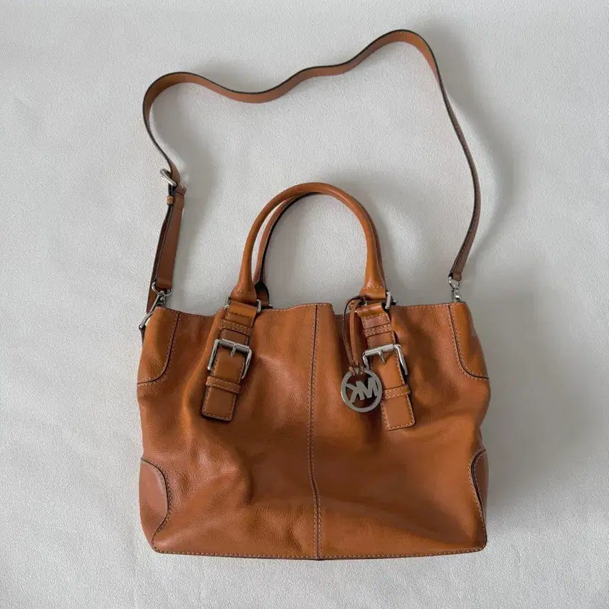 [BUNJANG] MICHAEL KORS Leather Tote Crossbody Bag / 마이클코어스(MICHAEL KORS) 레더 토트 크로스백