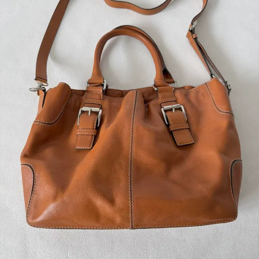 [BUNJANG] MICHAEL KORS Leather Tote Crossbody Bag / 마이클코어스(MICHAEL KORS) 레더 토트 크로스백