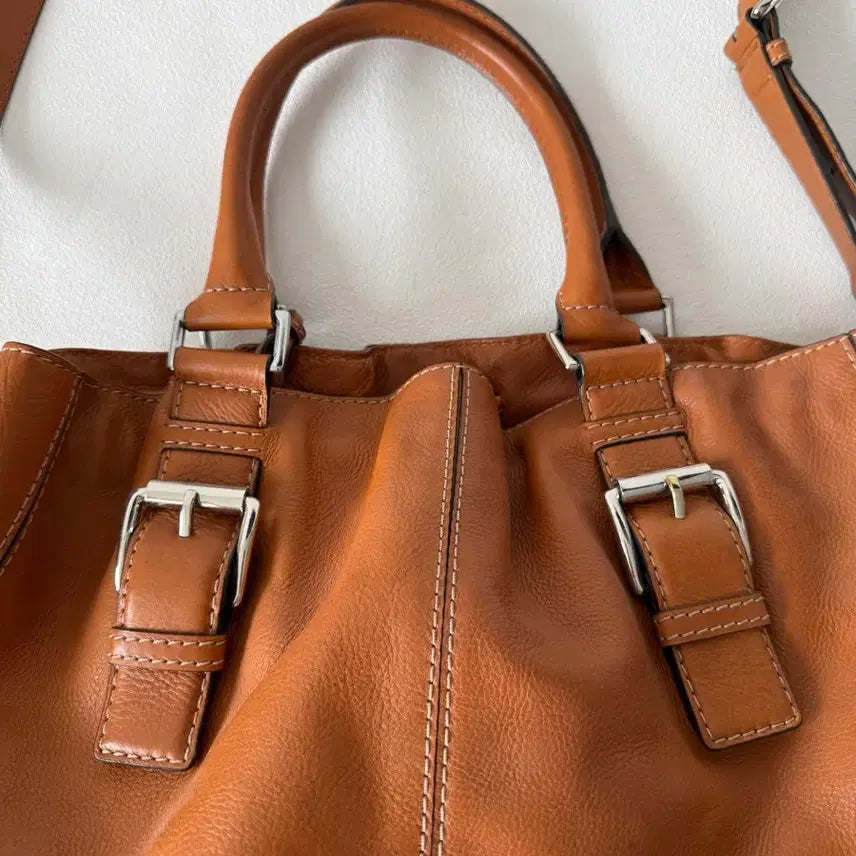 [BUNJANG] MICHAEL KORS Leather Tote Crossbody Bag / 마이클코어스(MICHAEL KORS) 레더 토트 크로스백