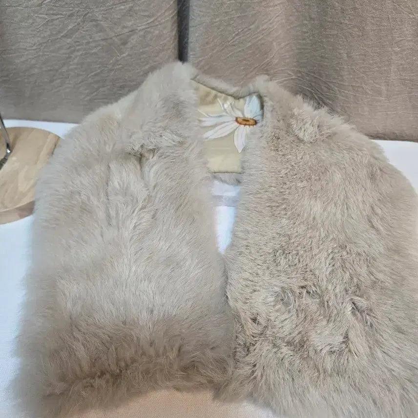 [BUNJANG] Salvatore Ferragamo Lapin Fur Muffler / 미사용급 Salvatore Ferragamo 라팽 퍼 머플실크 안감실크