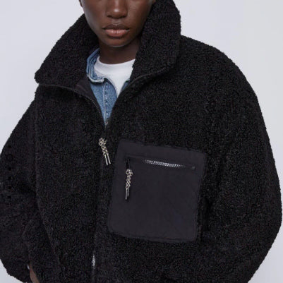 [BUNJANG] ZARA Eco Shearling Jacket (Black) / *새상품* 자라 ZARA 뽀글이 에코시어링재킷 블랙