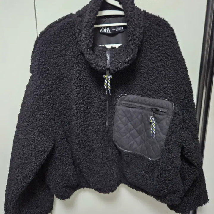 [BUNJANG] ZARA Eco Shearling Jacket (Black) / *새상품* 자라 ZARA 뽀글이 에코시어링재킷 블랙