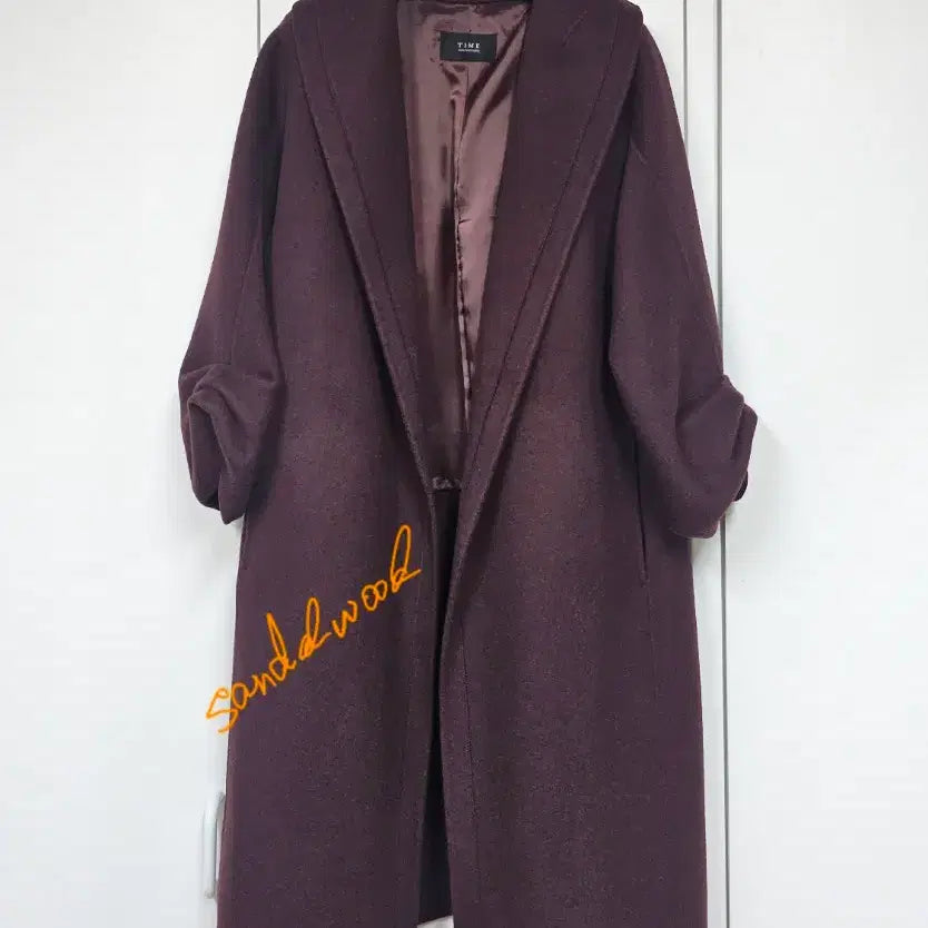 [BUNJANG] Time Handmade Long Coat / 한섬 타임 핸드메이드 롱코트 <최종가>