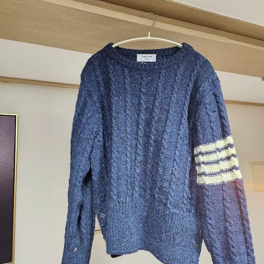 [BUNJANG] Thom Browne Cable Knit Sweater / Thom Browne 네이비 케이블 니트