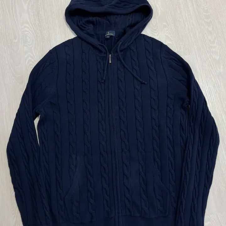 [BUNJANG] Brooks Brothers Knit Hoodie Zip-up / 브룩스브라더스 니트 후드집업 L