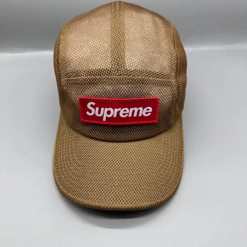 [BUNJANG] Supreme Mesh Cordura Camp Cap Sand Hat / 23SS 슈프림 메쉬 코듀라 캠프캡 샌드 모자