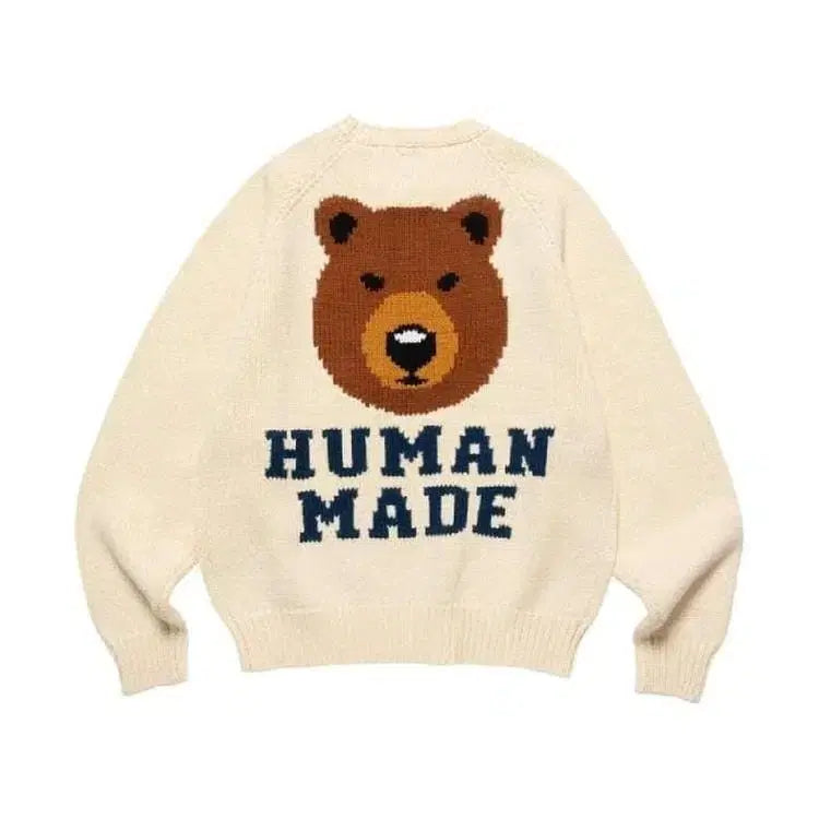 [BUNJANG] Human Made Bear Raglan Knit Sweater / XL 휴먼메이드 니트 휴먼메이드 베어 래글런 니트 새제품급
