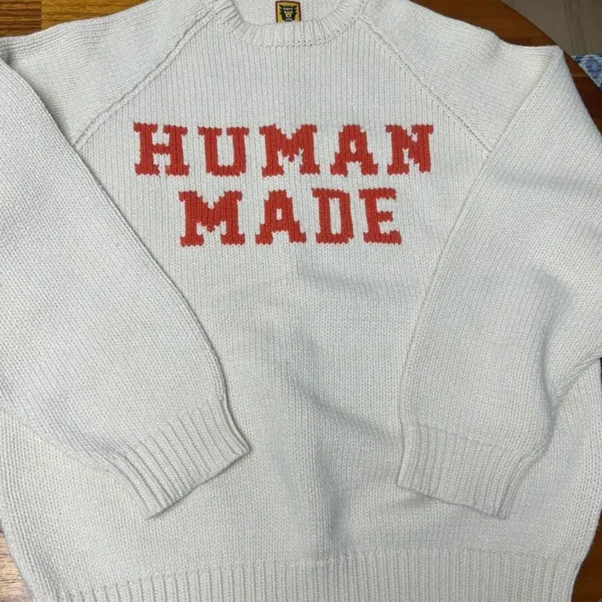 [BUNJANG] Human Made Bear Raglan Knit Sweater / XL 휴먼메이드 니트 휴먼메이드 베어 래글런 니트 새제품급