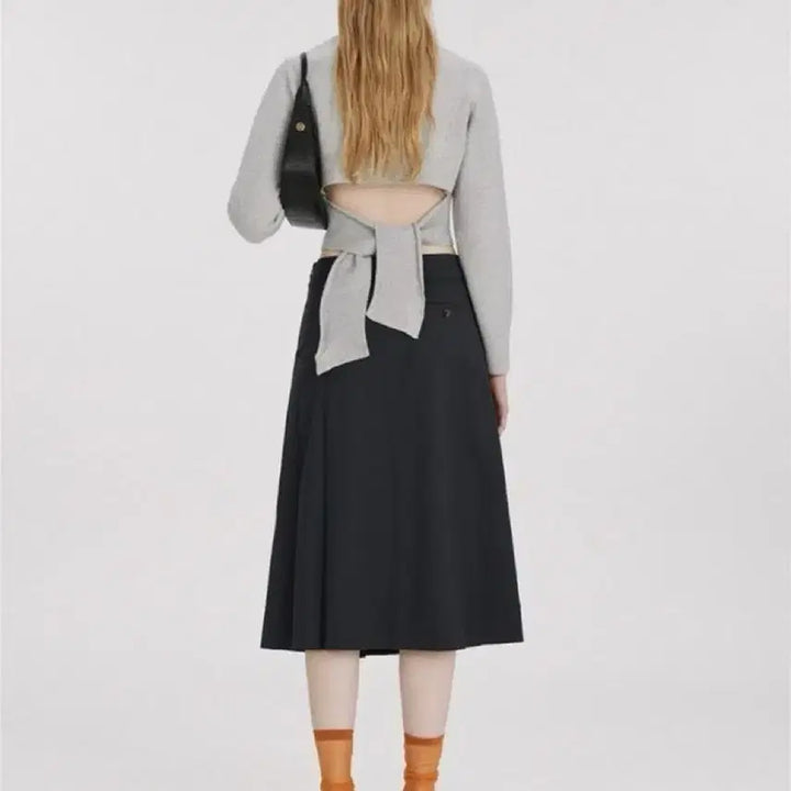 [BUNJANG] RECTO Ribbed Wool Cut Detail Round Knit / 렉토니트 ribbed wool cut detail round knit