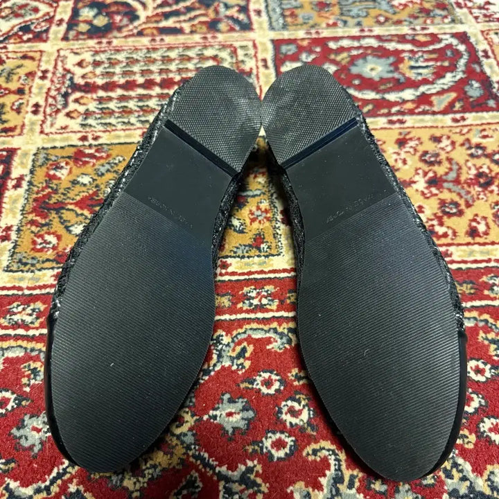 [BUNJANG] Black Tweed Flat Shoes 235-240 / 오늘까지) 블랙 트위드 플랫슈즈 235~240