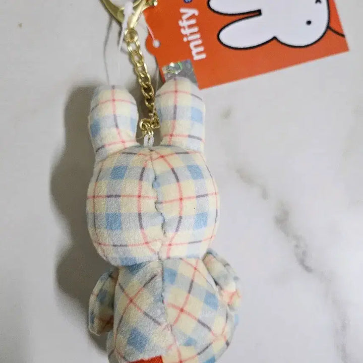 [BUNJANG] Miffy Check Doll Keyring / (정품) 체크미피 인형 키링