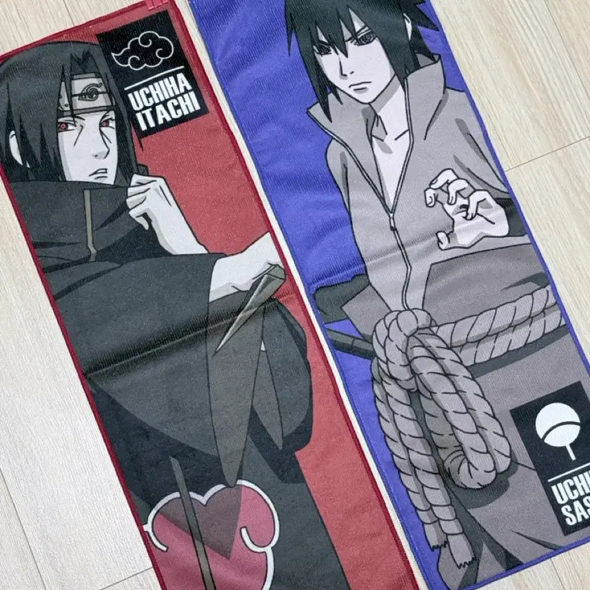 [BUNJANG] Naruto Itachi Sasuke Uchiha Towel Bundle Set / 나루토 제일복권 f상 타올 이타치 사스케 우치하 일괄 양도