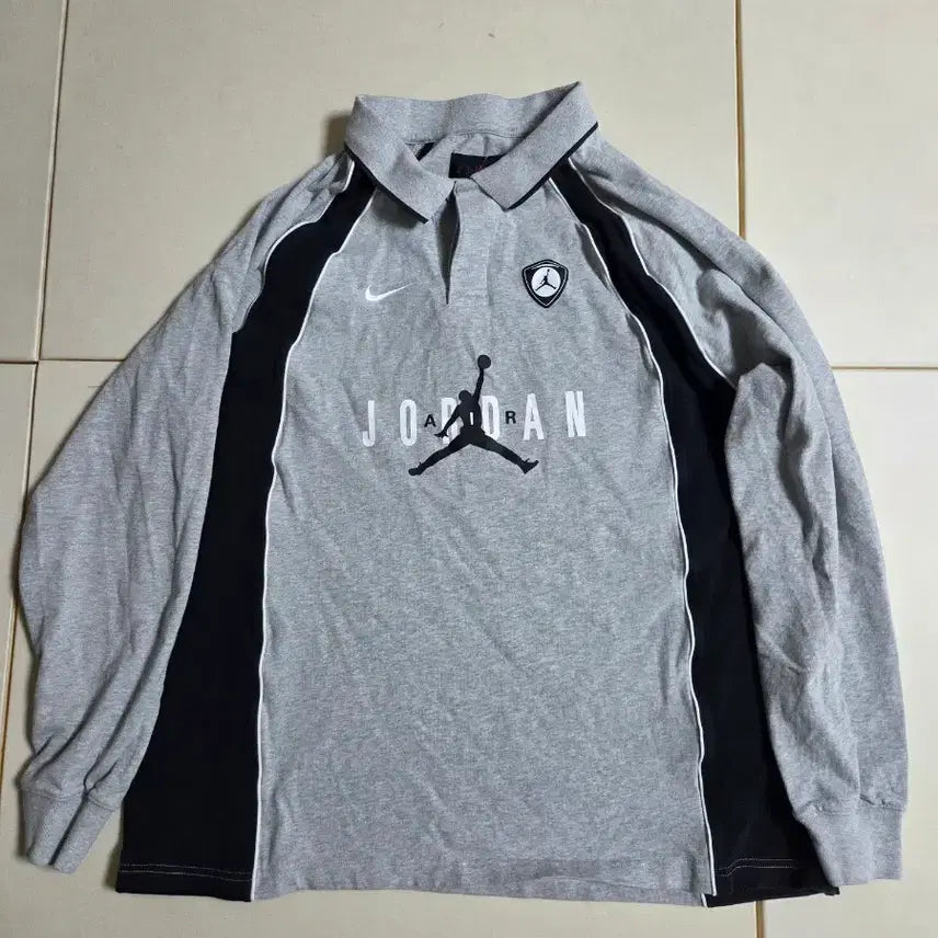 [BUNJANG] Jordan Flight Long Sleeve Polo Jersey XL / 조던 플라이트 긴소매 폴로 져지 xl