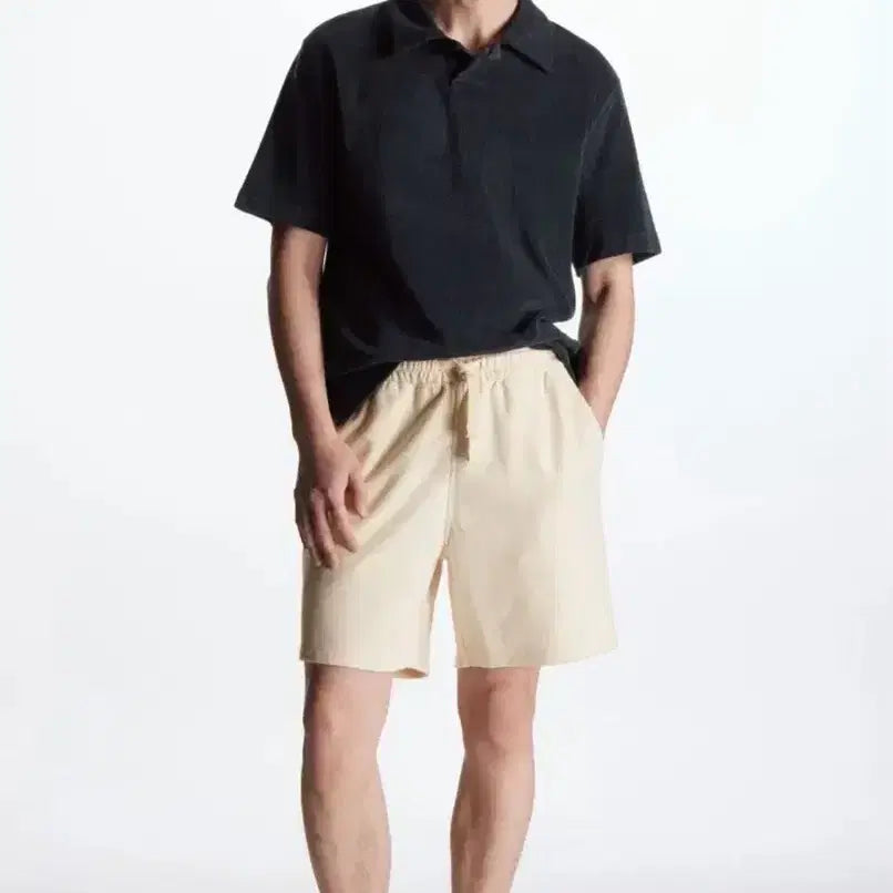 [SOLD OUT] COS 릴렉스드핏 타월링 폴로셔츠 PK 티셔츠 L사이즈