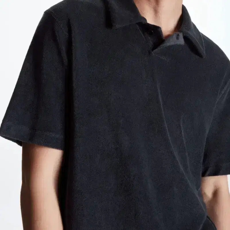 [SOLD OUT] COS 릴렉스드핏 타월링 폴로셔츠 PK 티셔츠 L사이즈