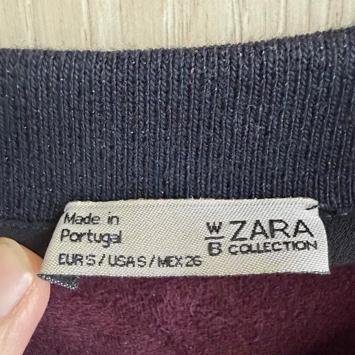 [BUNJANG] ZARA Velvet Embroidered Bomber Jacket / 자라 벨벳 자수 장식 봄버 자켓