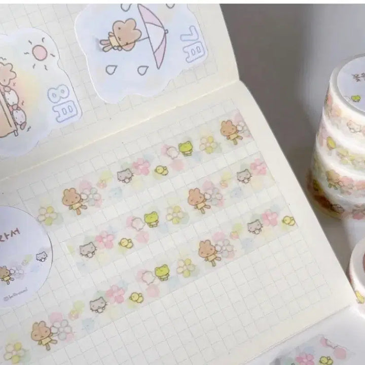 [BUNJANG] Imgurumi Sticker and Washi Tape Bundle Set / 아임구르미 스티커, 마테 일괄