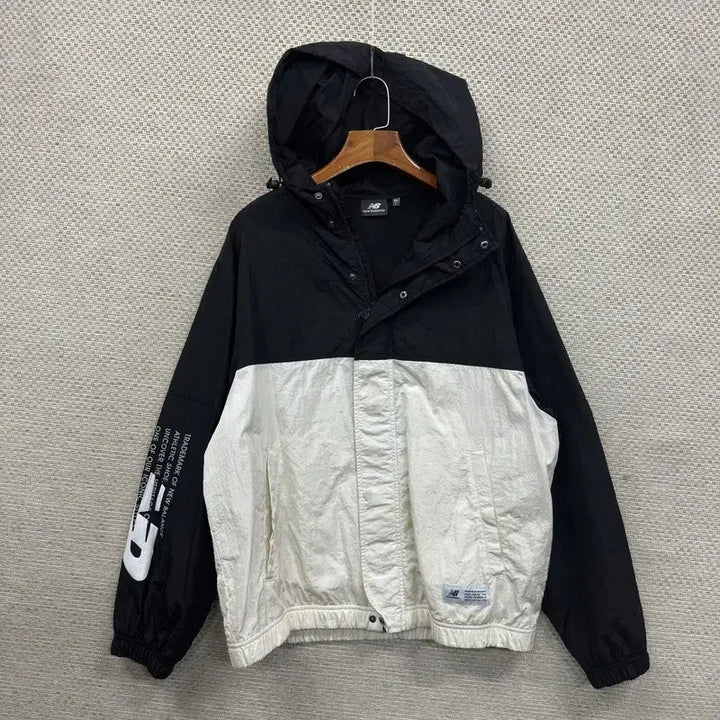 [BUNJANG] New Balance Casual Color Block Windbreaker Jacket L / 뉴발란스 캐주얼 배색 윈드브레이커 바람막이 L A06246
