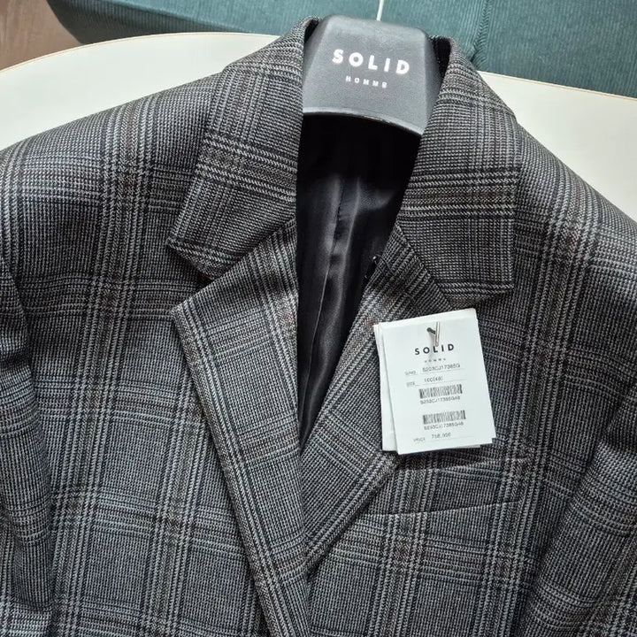 [BUNJANG] Solid Homme Checkered Blazer and Slacks Set / 솔리드옴므 체크 셋업(블레이저, 슬랙스)